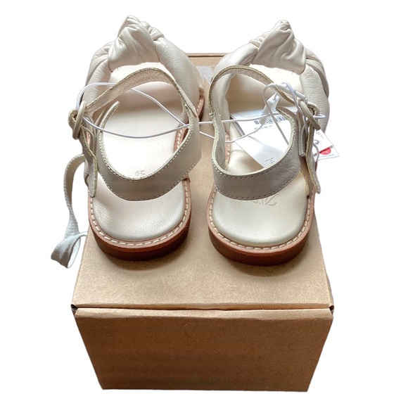 ZARA kids knotted leather slipper - size EU 29, US 12 - Picture 6 of 8